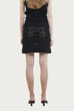 CROCHET KNIT MINI SKIRT -Varley Store mediumgreyswatch3 92022584 2572 4dcb 93f0 67e43590cb53