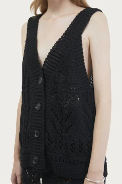 BUTTONED CROCHET KNIT VEST -Varley Store mediumgreyswatch4 0d71dbfb 9c29 46b5 b58b 54b7ff1e2b45