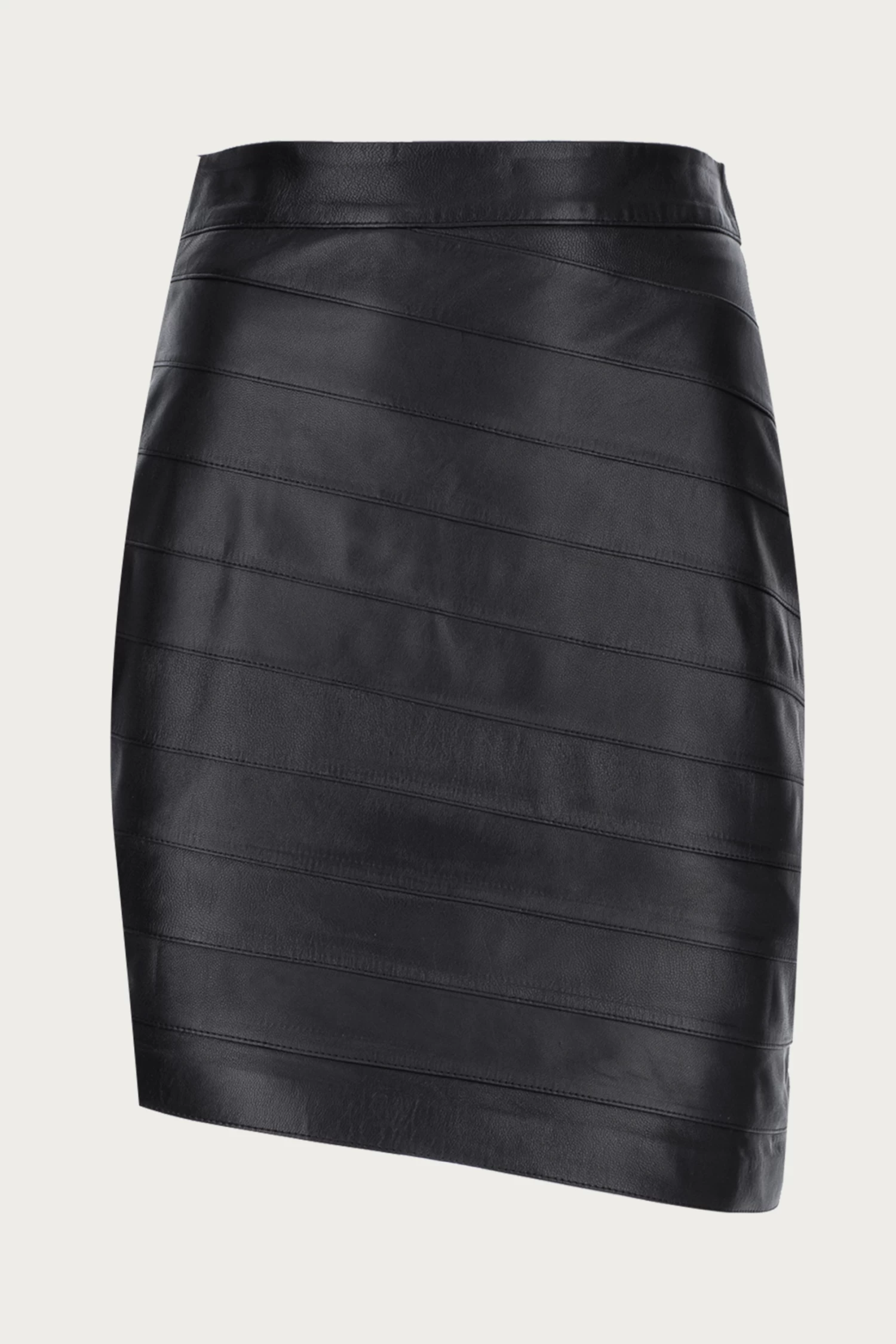LAYERED MINI LEATHER SKIRT 1 LAYERED MINI LEATHER SKIRT