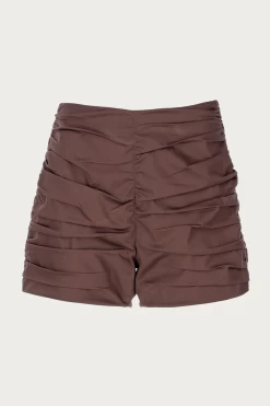 RUCHED MINI SHORTS