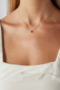TINY OVAL NECKLACE WITH HELIODOR 5 TINY OVAL NECKLACE WITH HELIODOR -Varley Store q1 057348c5 82de 4ead 921e 4004a160704f