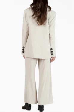 OVERSIZED SINGLE-BREASTED LINEN-BLEND BLAZER -Varley Store q2 00c43e1e cae3 4f5d b4fe e1d2bf04acef