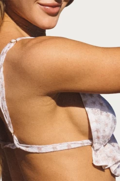 SARAH RUFFLED PRINTED LACE TRIANGLE BIKINI TOP -Varley Store q2 027e159b ea4e 4a5c 9459 4aa619cf8124