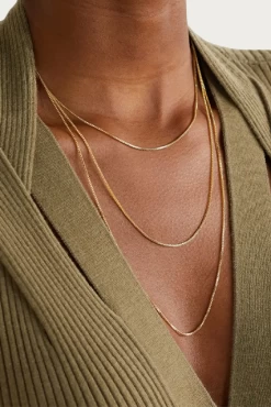 BOX CHAIN NECKLACE -Varley Store q2 0c0e0ecb 8046 4ea4 87eb cc80a08913d0