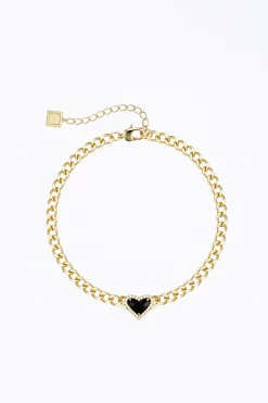 WHITNEY GEMSTONE HEART CHOKER