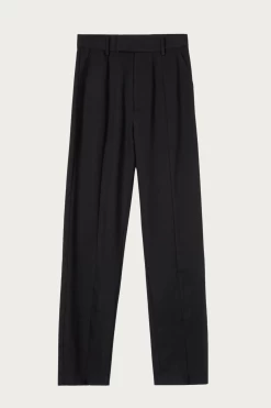CORA STRETCH-JERSEY ANKLE ZIP STRAIGHT-LEG PANTS