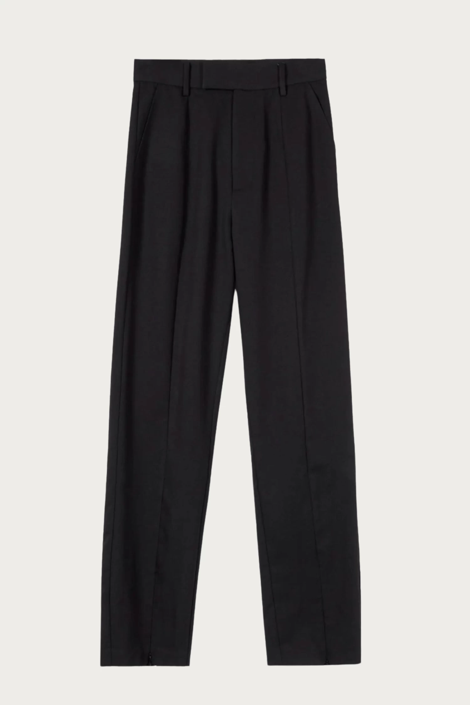 CORA STRETCH-JERSEY ANKLE ZIP STRAIGHT-LEG PANTS 1 CORA STRETCH-JERSEY ANKLE ZIP STRAIGHT-LEG PANTS