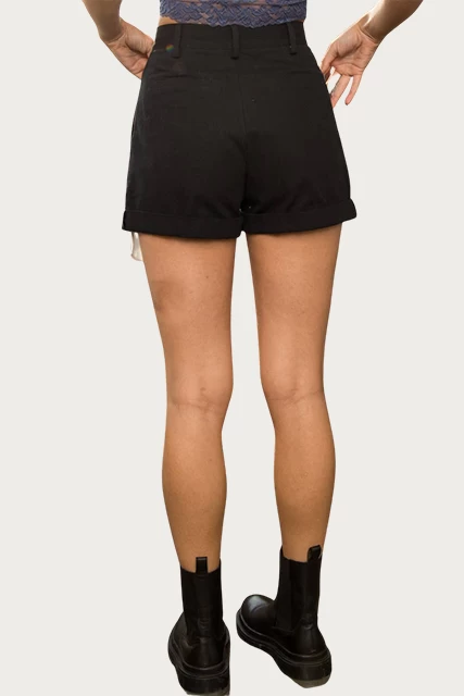 JANE EXPOSED-POCKET COTTON-TWILL SHORTS 4 JANE EXPOSED-POCKET COTTON-TWILL SHORTS - Image 4