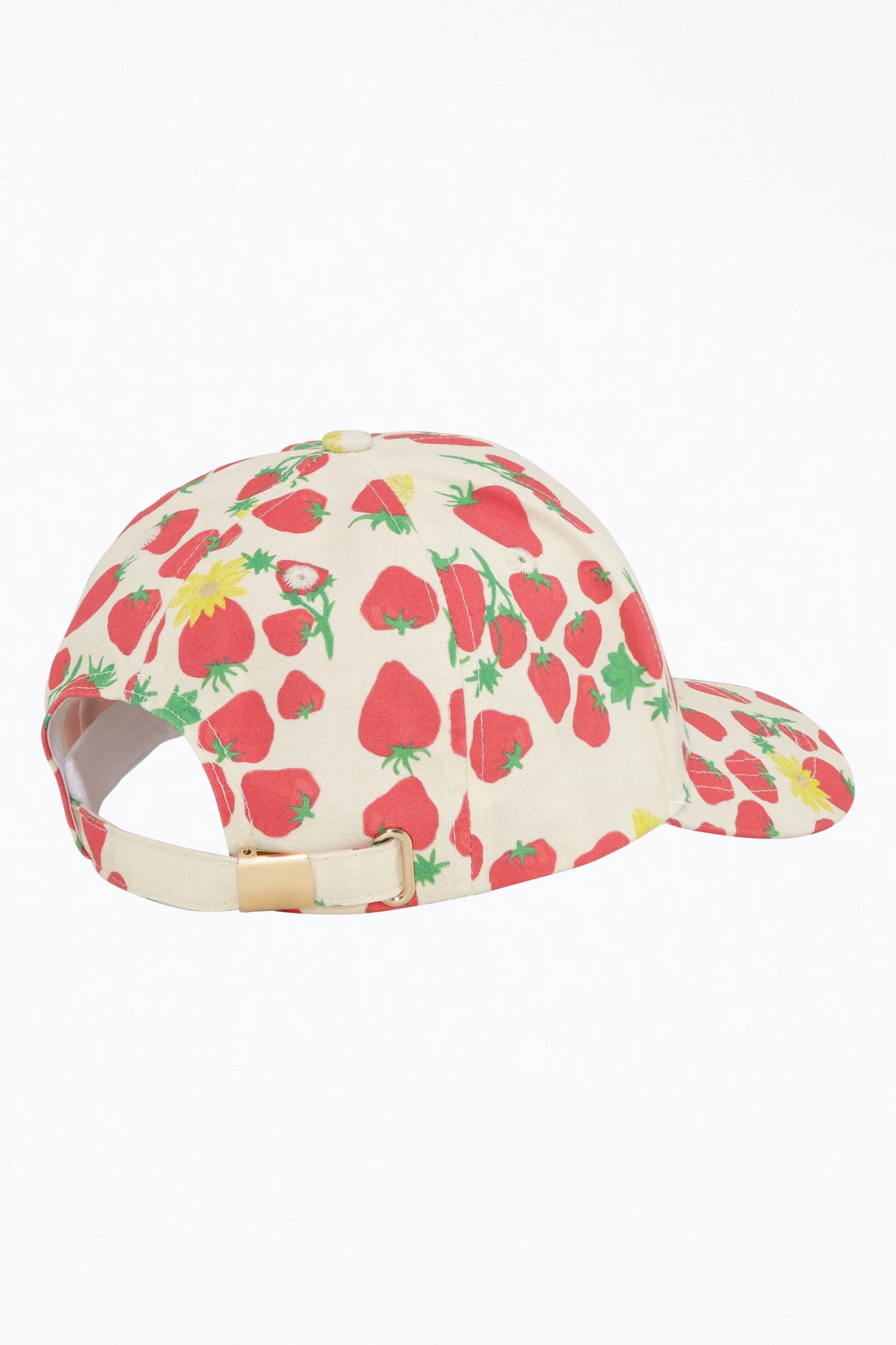 STRAWBERRY-PRINT COTTON-CANVAS BASEBALL CAP 2 STRAWBERRY-PRINT COTTON-CANVAS BASEBALL CAP - Image 2