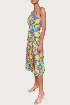 YARA FLORAL-PRINT STRETCH-RAYON MIDI DRESS -Varley Store q2 3cdaad38 f841 455d ac52 9a32e87fa4fa
