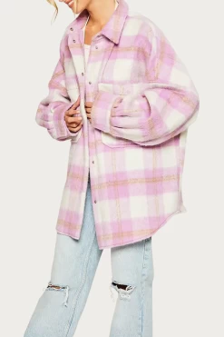 BRUSHED CHECKED SHIRT-JACKET -Varley Store q2 4ef88de3 a62e 402d 8da7 b5d5c198cd8b