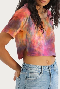 TIE-DYED SILK T-SHIRT -Varley Store q2 51aad736 3fe4 4db8 b592 20ea919898fb