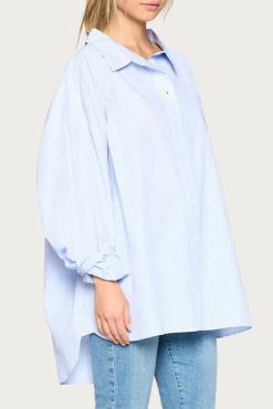 STRIPED BOYFRIEND COTTON-POPLIN SHIRT -Varley Store q2 575b48ba fbbc 4ba2 bea4 166b523ef156