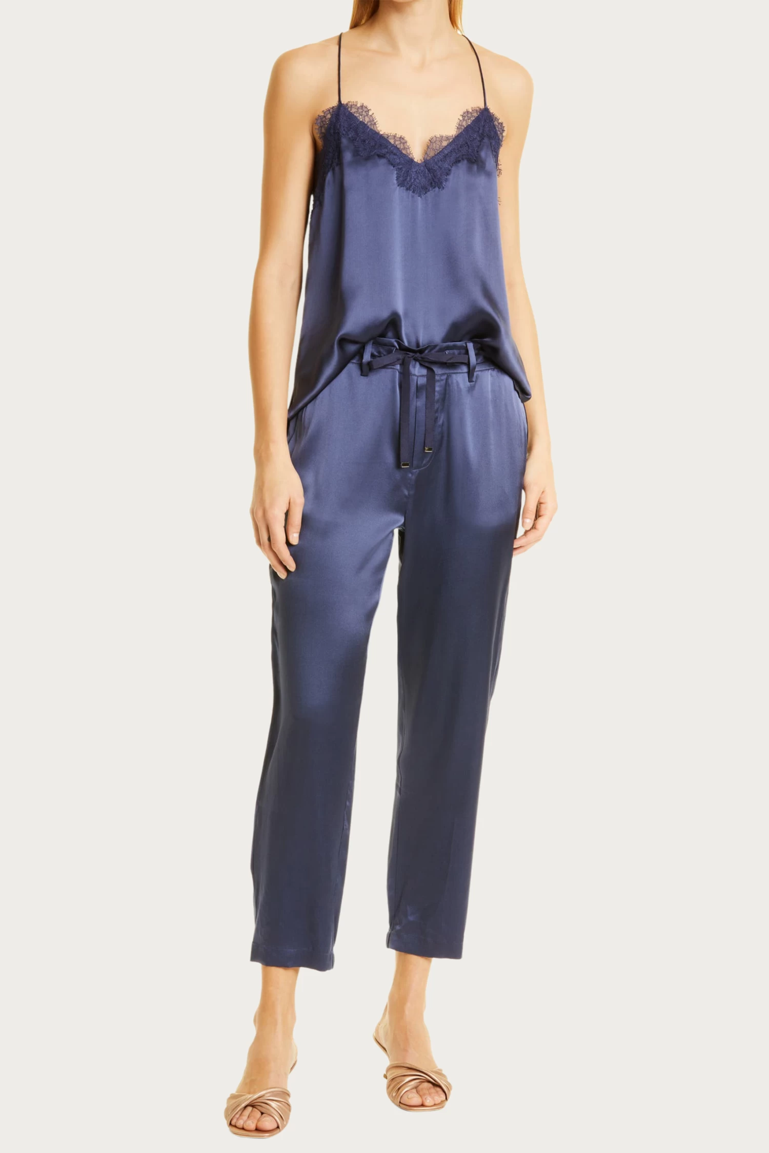 RACER LACE-TRIM SILK CAMISOLE 2 RACER LACE-TRIM SILK CAMISOLE - Image 2