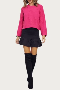 CABLE-KNIT CREWNECK SWEATER -Varley Store q2 5d9697b0 07ed 4cbc ba4b 87a5d5a348f4