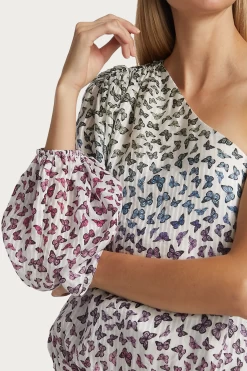 LENORE RAINBOW BUTTERFLY ONE-SHOULDER TOP -Varley Store q2 6808accf be44 4071 ac88 8f7690717122