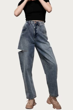 CUTOUT HIGH-WAIST JEANS -Varley Store q2 6ecd503d 3206 4278 a16f e4fe158fa4c4