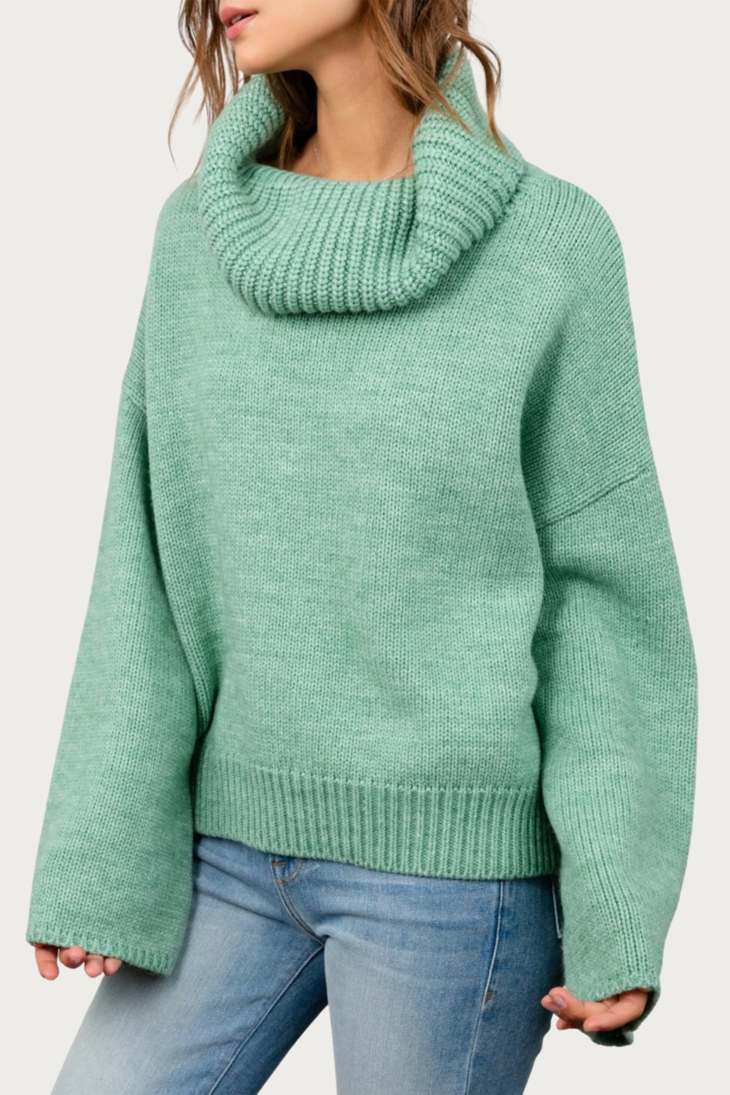 FRESH SAGE OVERSIZED SWEATER 5 FRESH SAGE OVERSIZED SWEATER - Image 5