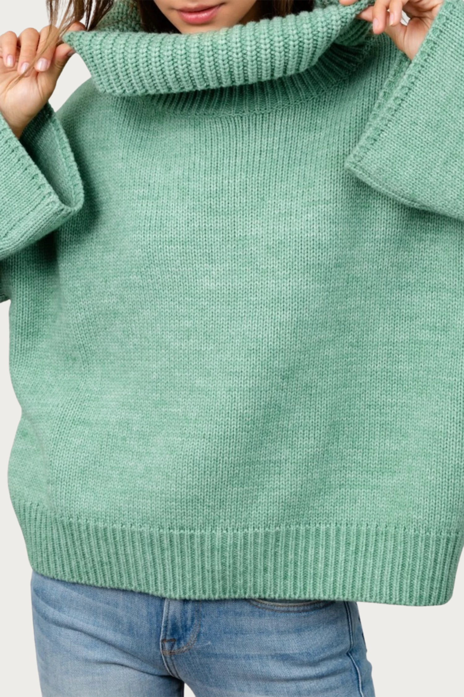 FRESH SAGE OVERSIZED SWEATER 7 FRESH SAGE OVERSIZED SWEATER - Image 7