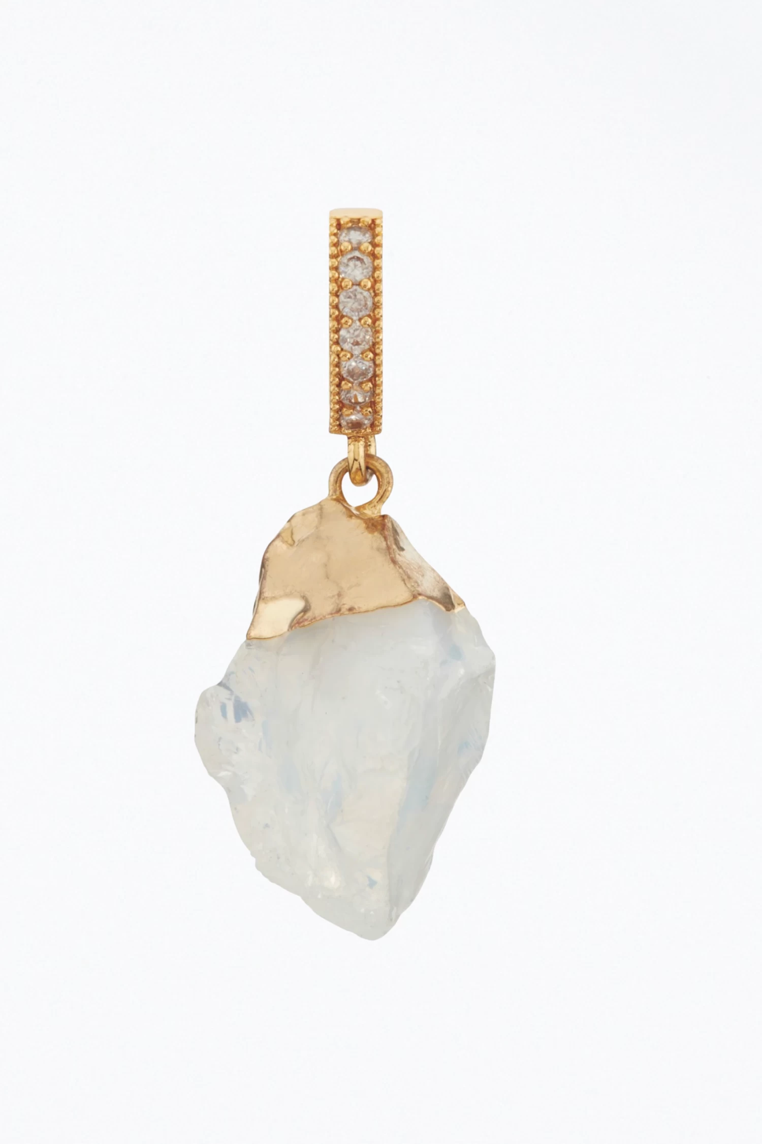 MOONSTONE PAVÉ GEMSTONE PENDANT 1 MOONSTONE PAVÉ GEMSTONE PENDANT