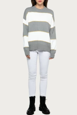 TWO-TONE STRIPED CREWNECK SWEATER 8 TWO-TONE STRIPED CREWNECK SWEATER -Varley Store q2 951886b3 a8b3 434f b410 6a9846d20233