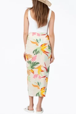 FLORAL-PRINT GATHERED SARONG SKIRT -Varley Store q2 95786d11 cb61 481d ad2e f2d60a3af0e8