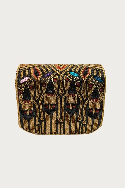 MINERVAS BEADED CROSS-BODY CLUTCH BAG 4 MINERVAS BEADED CROSS-BODY CLUTCH BAG - Image 4