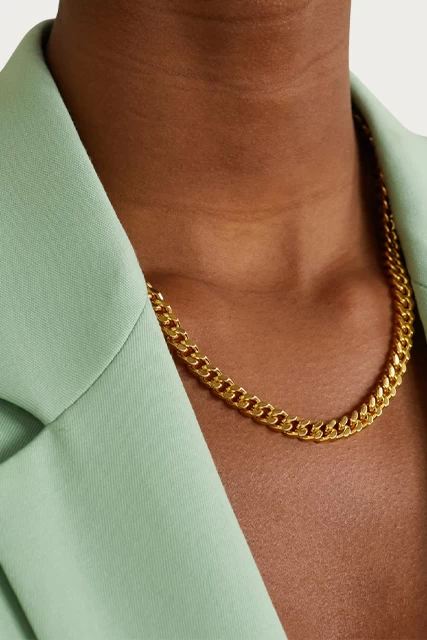 PLAIN JANE CURB CHAIN NECKLACE 3 PLAIN JANE CURB CHAIN NECKLACE - Image 3