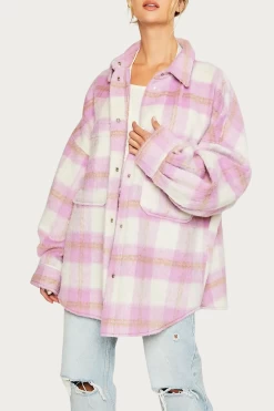 BRUSHED CHECKED SHIRT-JACKET -Varley Store q2 9d5e3b09 eed2 4b3f 82b5 cf7056957cb6
