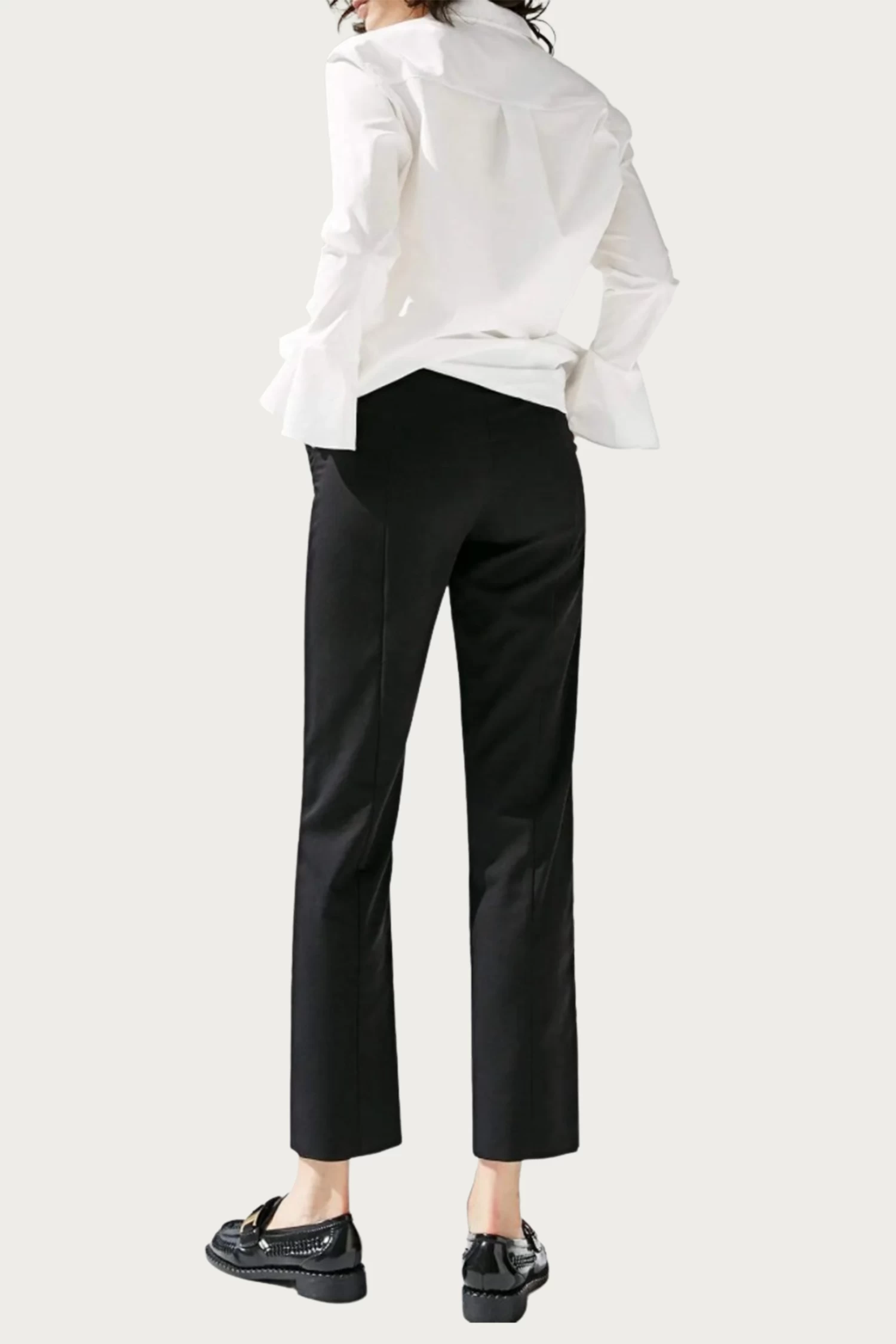 CORA STRETCH-JERSEY ANKLE ZIP STRAIGHT-LEG PANTS 3 CORA STRETCH-JERSEY ANKLE ZIP STRAIGHT-LEG PANTS - Image 3