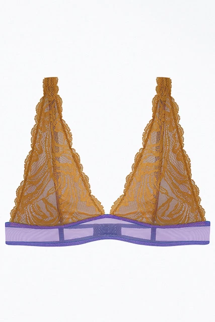 DORA LARSEN KARLA LACE HIGH APEX TRIANGLE BRA 1 DORA LARSEN KARLA LACE HIGH APEX TRIANGLE BRA