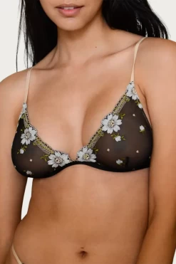 FLORAL-EMBROIDERED SOFT-CUP MESH BRALETTE -Varley Store q2 b3d1dc2d ddd4 4e6f a9db 5546baeea5f0