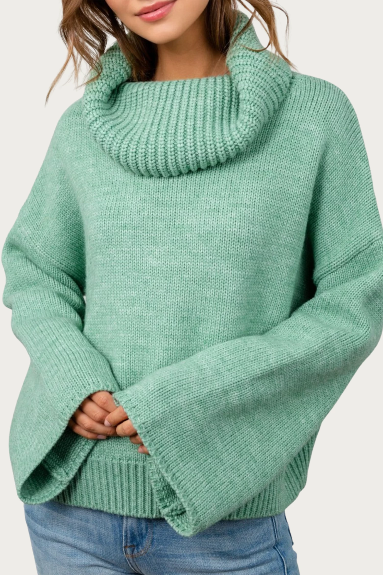 FRESH SAGE OVERSIZED SWEATER 6 FRESH SAGE OVERSIZED SWEATER - Image 6