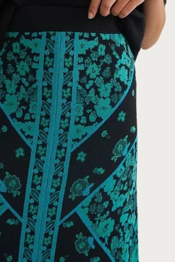 FLORAL KNIT MIDI SKIRT -Varley Store q2 bd4a4550 2f89 4cf2 9aea 00e12939dddd