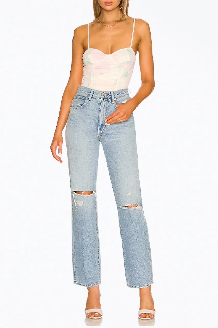 KAT CORSET RUCHED MESH BODYSUIT 2 KAT CORSET RUCHED MESH BODYSUIT - Image 2