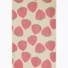 STRAWBERRY-PRINT COTTON-TERRY BEACH TOWEL