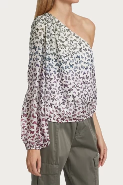 LENORE RAINBOW BUTTERFLY ONE-SHOULDER TOP -Varley Store q2 c89f9a15 f01b 4e8e 9f76 2576d391744e