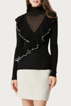 CALISTA LAYERED-EFFECT RUFFLED TURTLENECK TOP -Varley Store q2 cc5a5f4d 511a 49b4 b0f1 606ad5b456ac