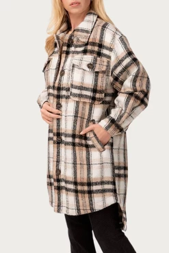 LONG CHECKED SHIRT-JACKET -Varley Store q2 cdf87709 9a3c 429e b8d8 0a3cfe5932a3