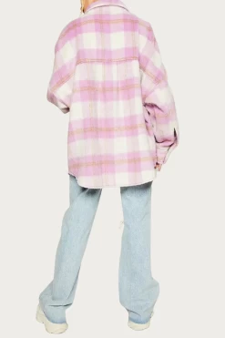 BRUSHED CHECKED SHIRT-JACKET -Varley Store q2 d2b6207e 407c 433f 95d6 3d9b8a1c6c7f