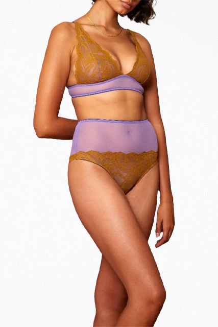 DORA LARSEN KARLA LACE HIGH APEX TRIANGLE BRA 3 DORA LARSEN KARLA LACE HIGH APEX TRIANGLE BRA - Image 3