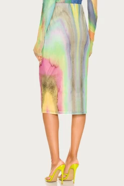 LYNN STRETCH-MESH MIDI SKIRT -Varley Store q2 d4baa779 9809 4c6b 867a b39cbbdcedcd