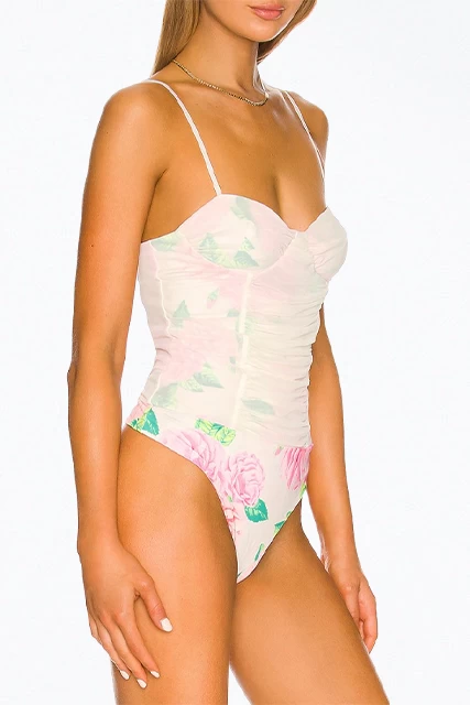 KAT CORSET RUCHED MESH BODYSUIT 4 KAT CORSET RUCHED MESH BODYSUIT - Image 4