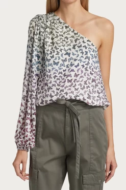 LENORE RAINBOW BUTTERFLY ONE-SHOULDER TOP -Varley Store q2 da679859 e4e6 4a13 993f 8c6ba0709297