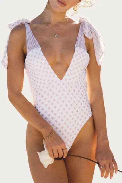 SIENNA PRINTED LACE ONE-PIECE SWIMSUIT 2 SIENNA PRINTED LACE ONE-PIECE SWIMSUIT - Image 2