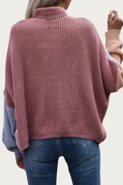 SLOUCHY COLORBLOCK RIBBED-KNIT SWEATER -Varley Store q2 ea3fcee7 ac18 44eb ae23 bf125054369e
