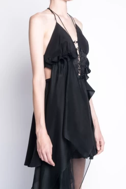 NOT TO BE REPRODUCED CUTOUT OPEN-BACK ASYMMETRIC MINI DRESS -Varley Store q2 ebb6a32a c4a7 48f1 96ae 66000b702508