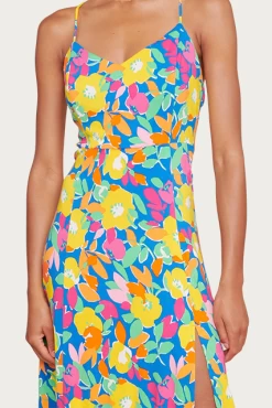 YARA FLORAL-PRINT STRETCH-RAYON MIDI DRESS -Varley Store q2 ef892490 64d6 4941 bfb1 57a42a97c0b2