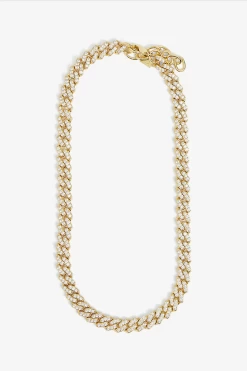 MEXICAN PAVÉ GOLD CHAIN NECKLACE