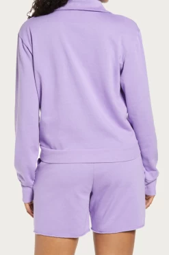 CANON COTTON-BLEND HALF-ZIP SWEATSHIRT -Varley Store q3 6dc5ac76 7cc9 449c aee9 d05020dad9be